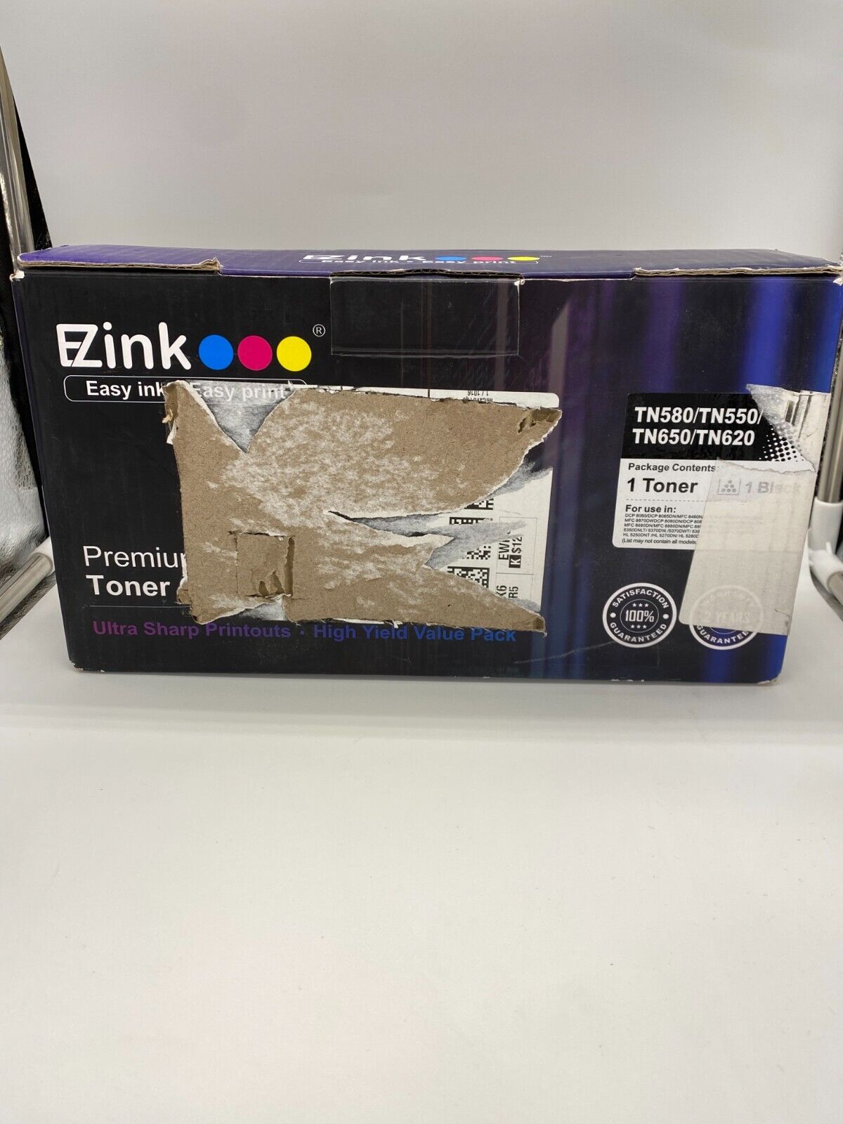 Ezink TN580 TN650 TN550 TN620 Black Cartridge Replacement for Brother New