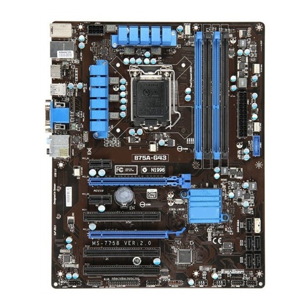 MSI B75A-G43 MS-7758 LGA 1155 Motherboard for Intel DDR3
