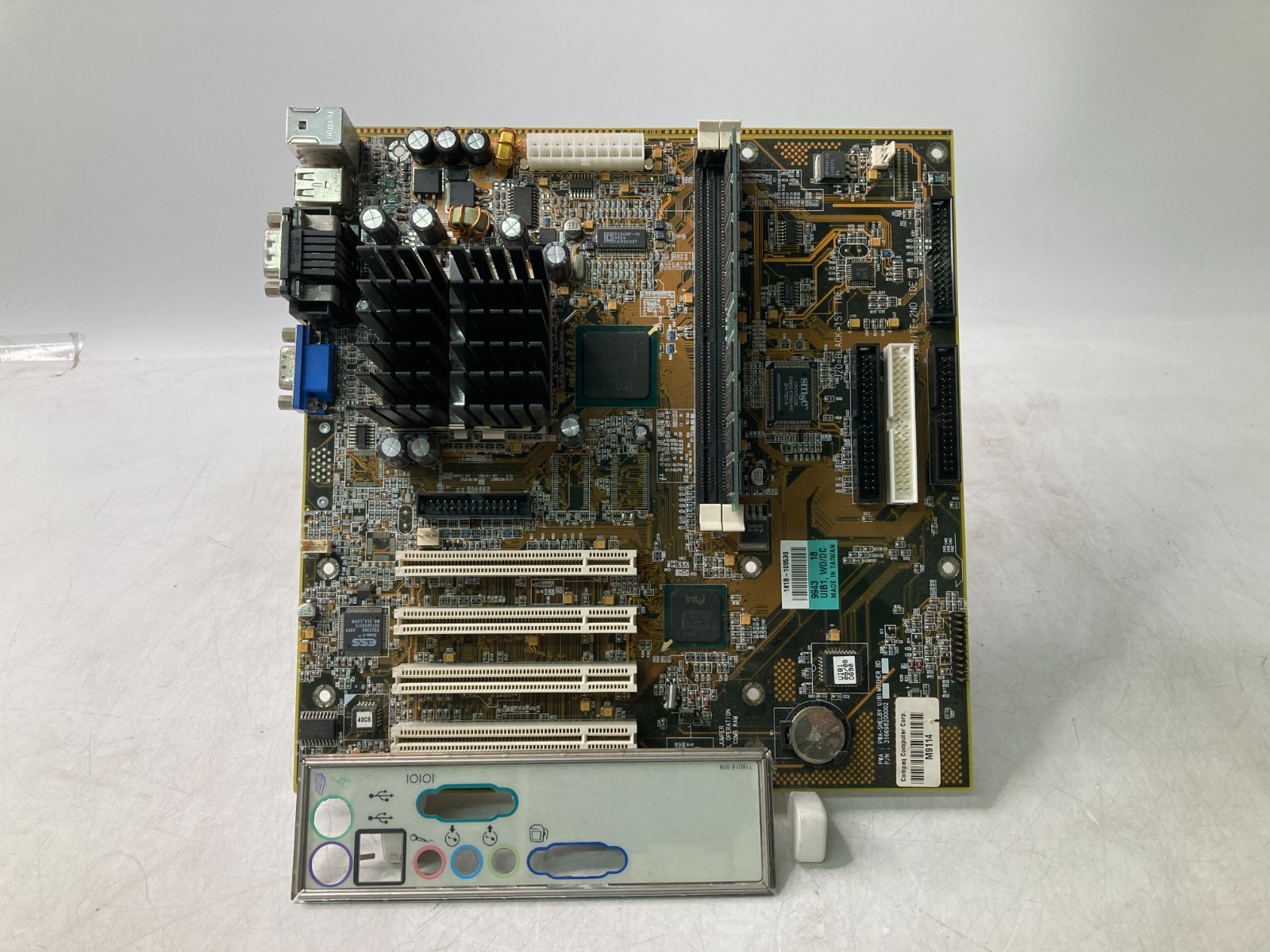 Vintage Compaq PWA-Shelby UIBI w/ PGA370 Intel Celeron 500/66MHz 128MB Ram UDIMM