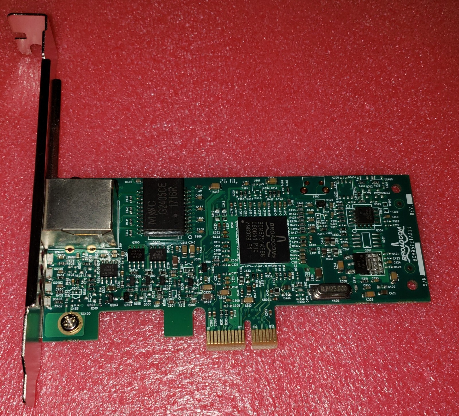 Broadcom BCM-95721A211 10/100/1000 Gbit Network Adapter Card PCI-e FULL HEIGHT