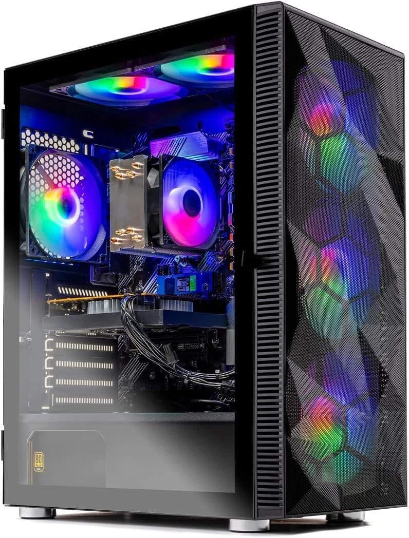 Custom Build ARGB Desktop 8th Gen PC 32GB RAM 1TB NVMe RTX 4060 Win11 GAMING Wif
