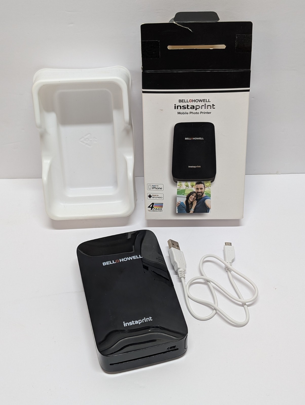 Bell+Howell instaprint Mobile Photo Printer - Tested - Read Desc & see pics 