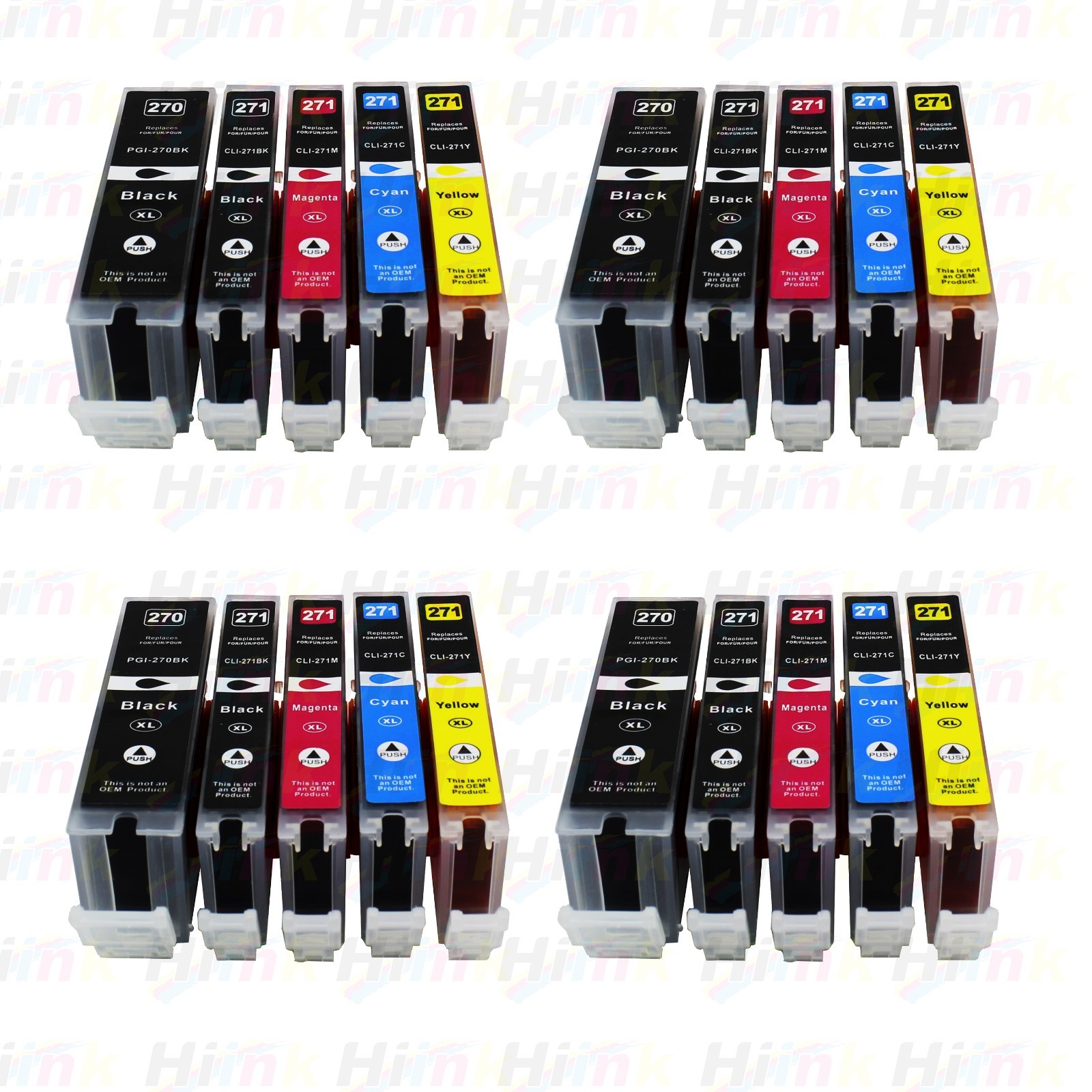 20PK PGI-270 XL CLI-271 XL Ink for Canon PIXMA MG5720 MG5722 MG6821 TS5020