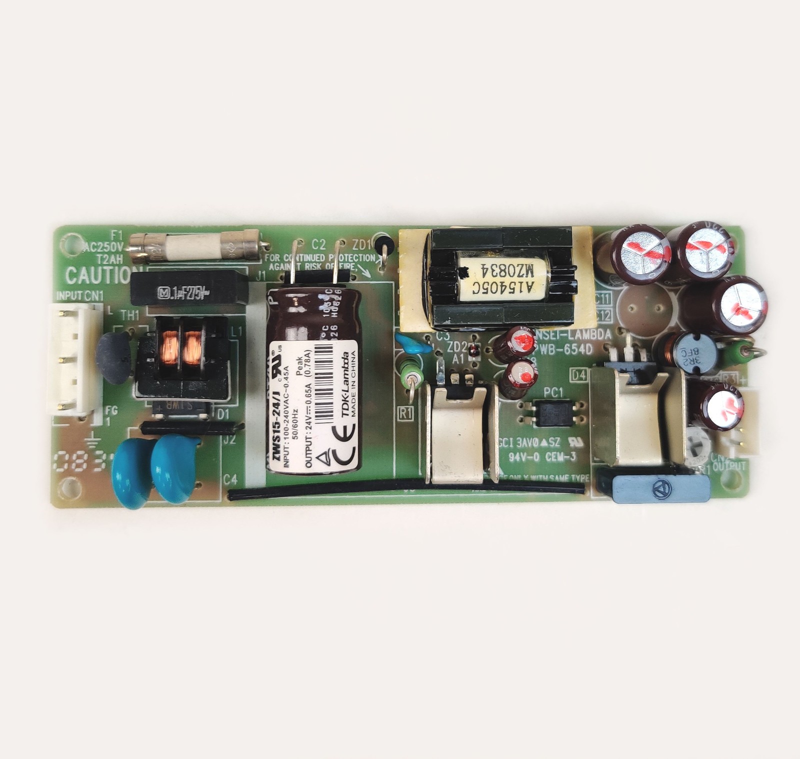Lambda ZWS15-24/J 15W Power Supply 24V 5A for Agilent G1379A Pump. Working