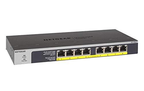 NETGEAR GS108LP Unmanaged PoE Switch 8 Port Gigabit Ethernet 60W Power Budget