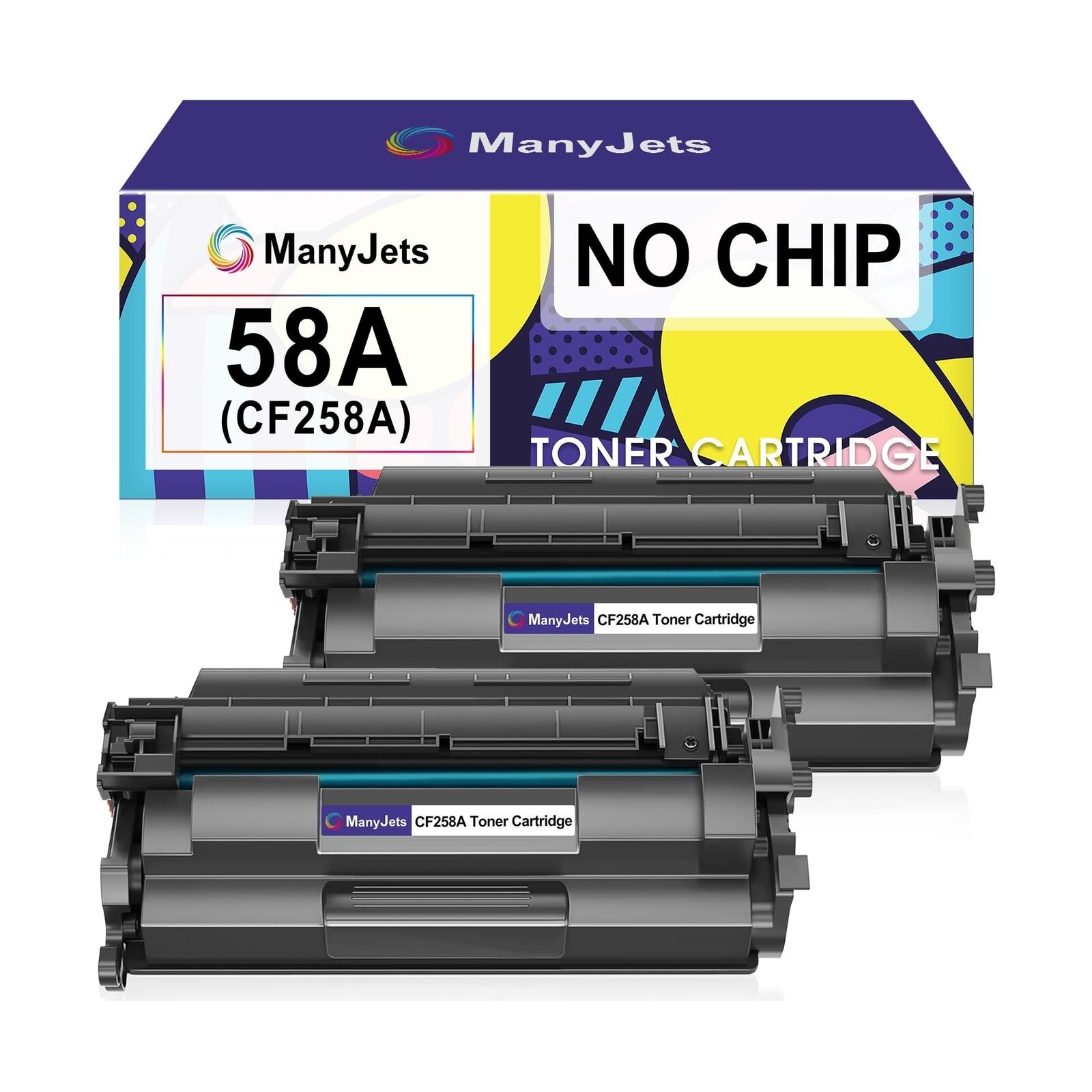 Compatible 58A CF258A Toner Cartridge Replacement for HP CF258A 58A 58X CF258...