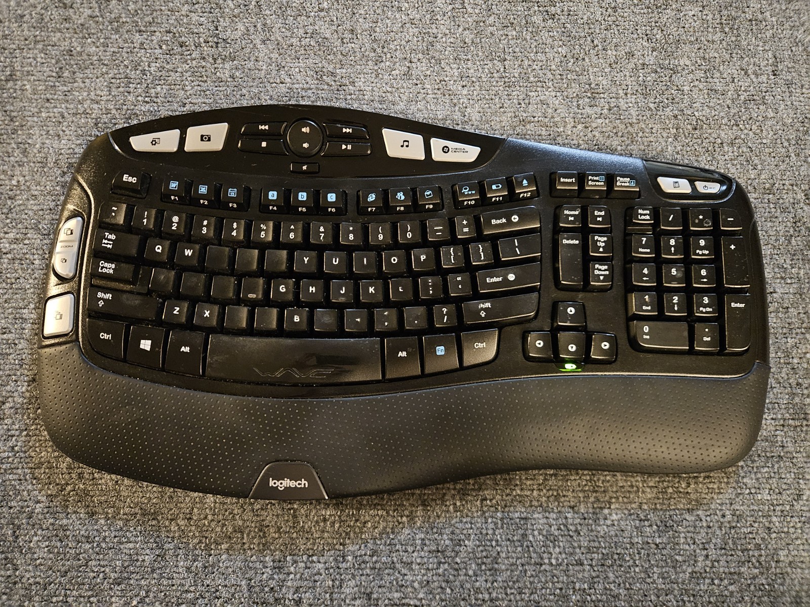 Logitech K350 Wave Wireless Keyboard - No DONGLE/USB Connector 