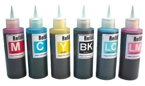 Refill ink for Epson 98 99 Artisan 700 710 800 810 6x100ml refill bottles