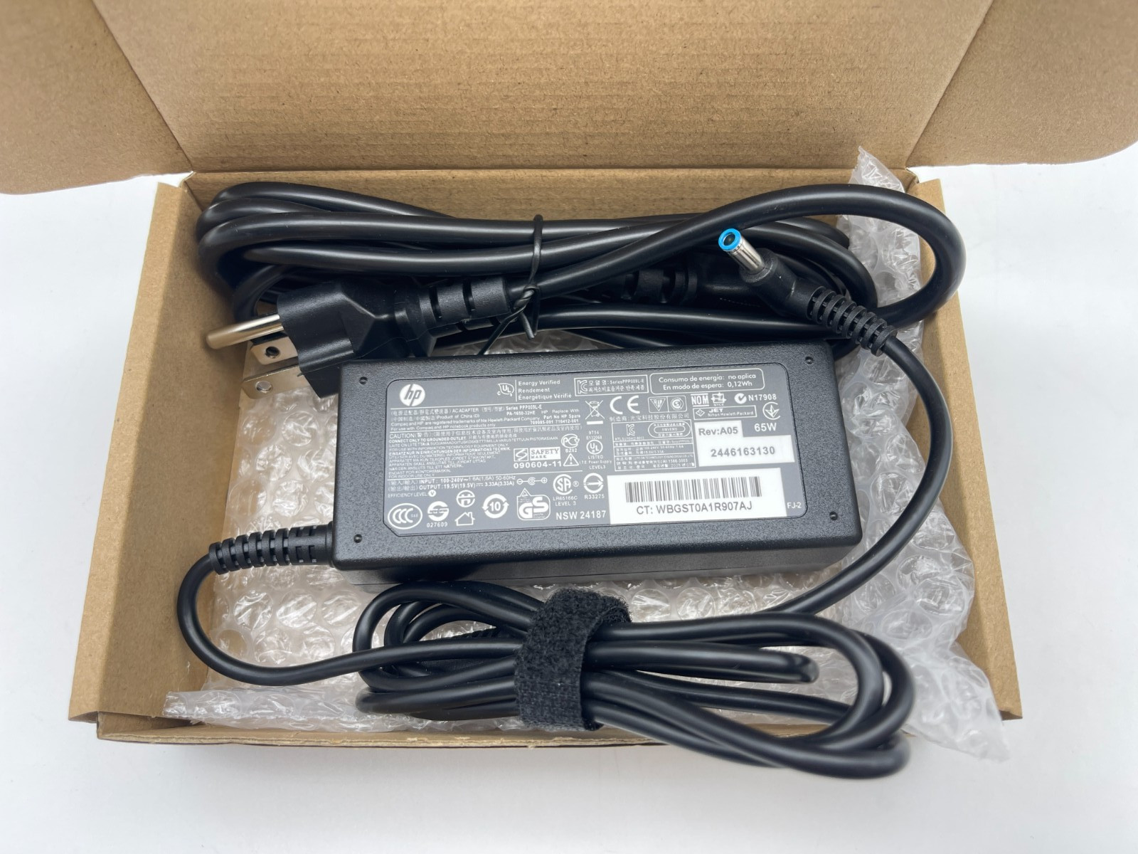 Genuine 65W AC Adapter Charger For HP 710412-001 709985-001 4.5*3.0mm Blue Tip