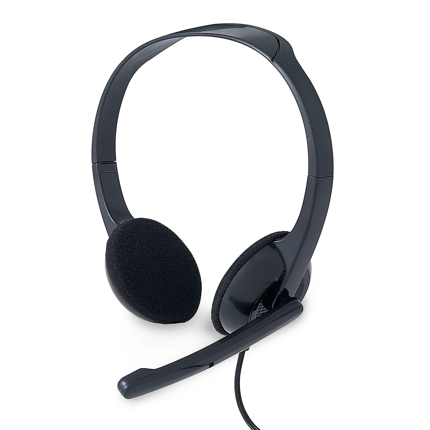 Verbatim Headset Stereo 3.5mm Jack Adjustable Rotatable Boom Mic 70721