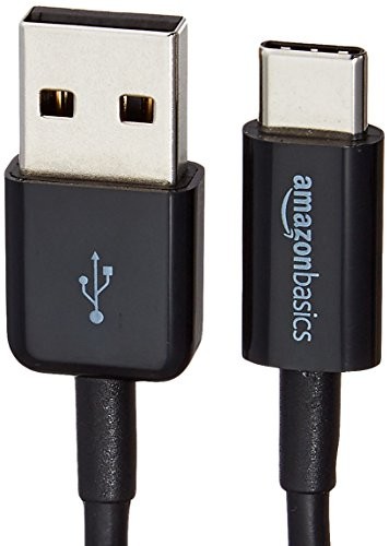 BLACK - AMAZON BASICS USB-C TO USB-A 2.0 MALE CABLE