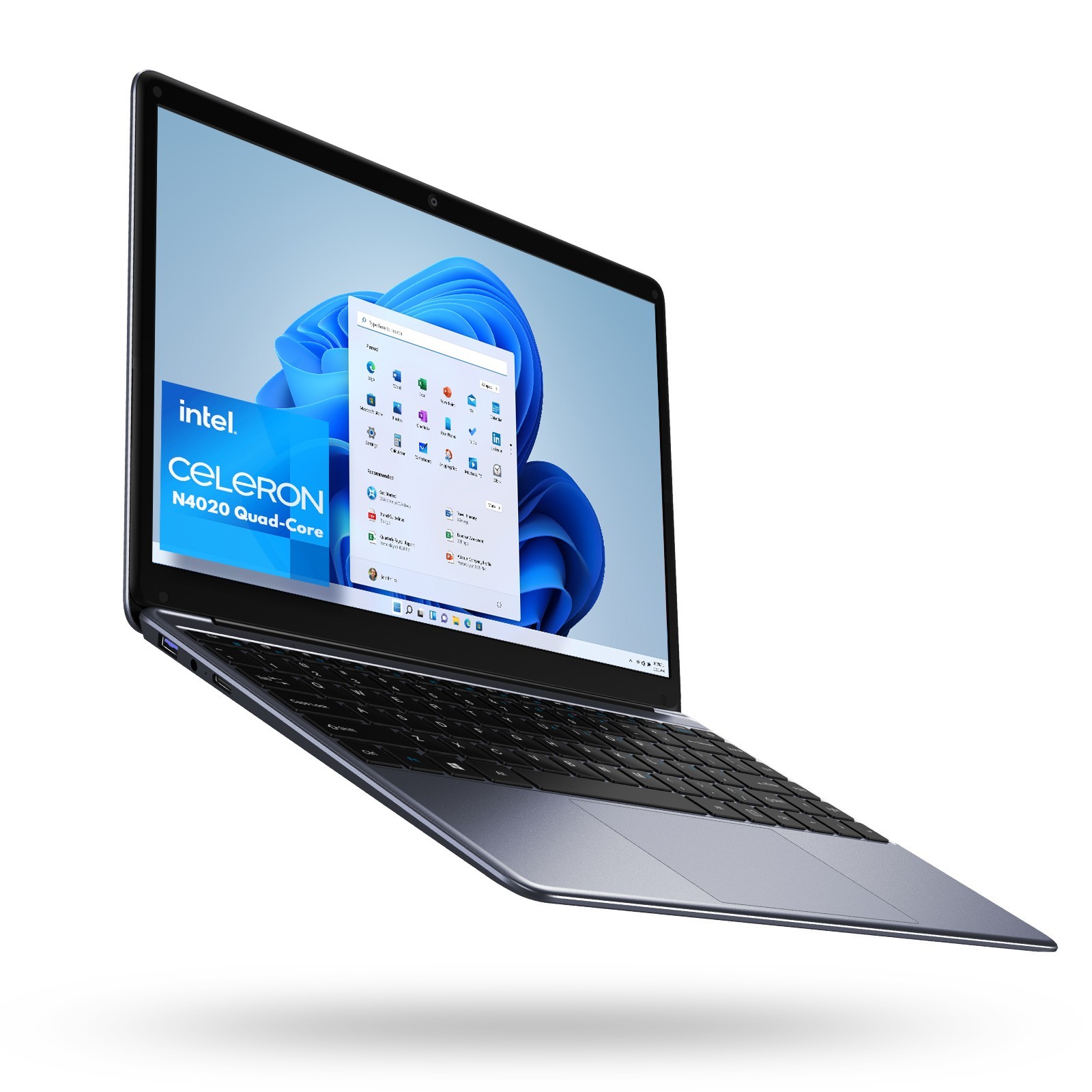 CHUWI - 14.1" Laptop - Intel Celeron N4020 - 8GB Memory - 256GB SSD -Gray