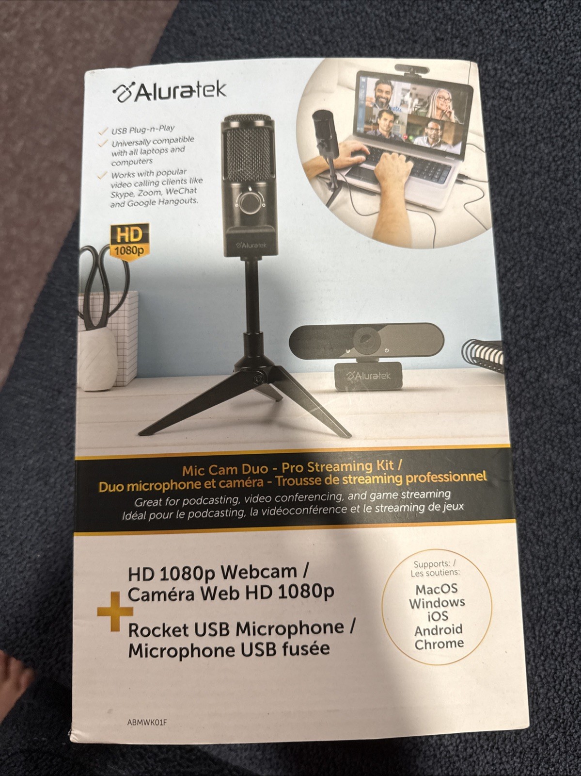 Aluratek Mic Cam Duo Model# ABMWK01F Brand New/Sealed