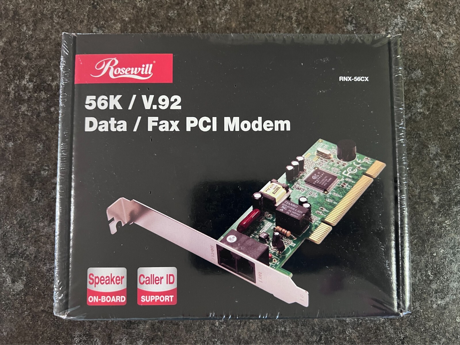 Rosewill 56K PC Modem (RNX-56CX 56K V.92 Software-Based Data/Fax PCI Card Modem)