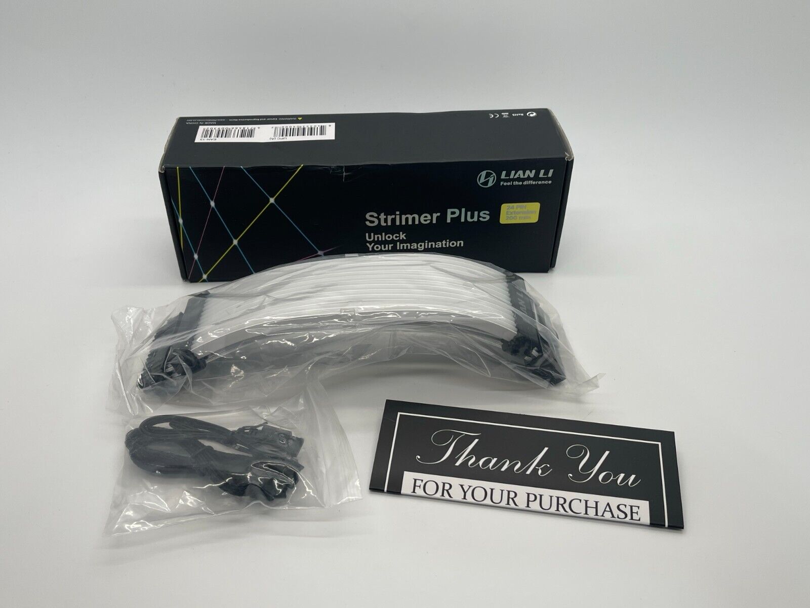 NEW LIAN LI STRIMER PLUS 24 Pins Addressable RGB Power Extension Cable READ