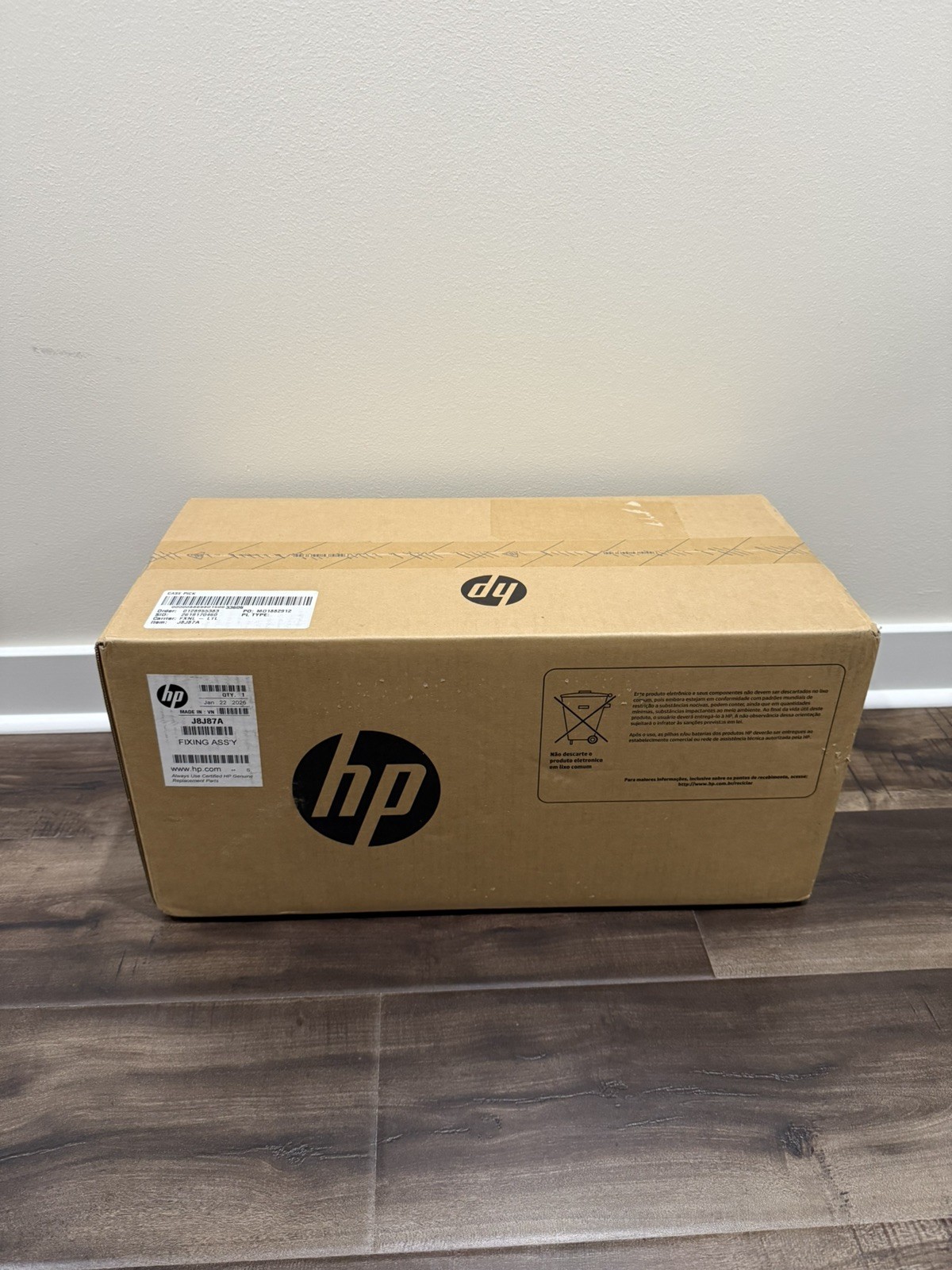 HP J8J87A 110V Fuser Maintenance Kit for Enterprise M607 M608 M609 OEM Sealed