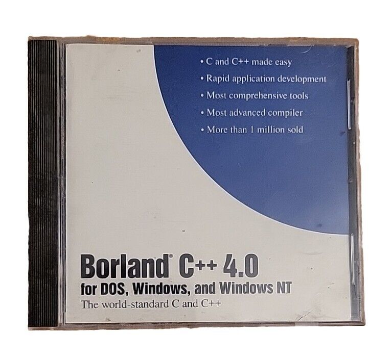 1994 Borland C++ Builder Compiler Tools Computer Software Dos WIN NT