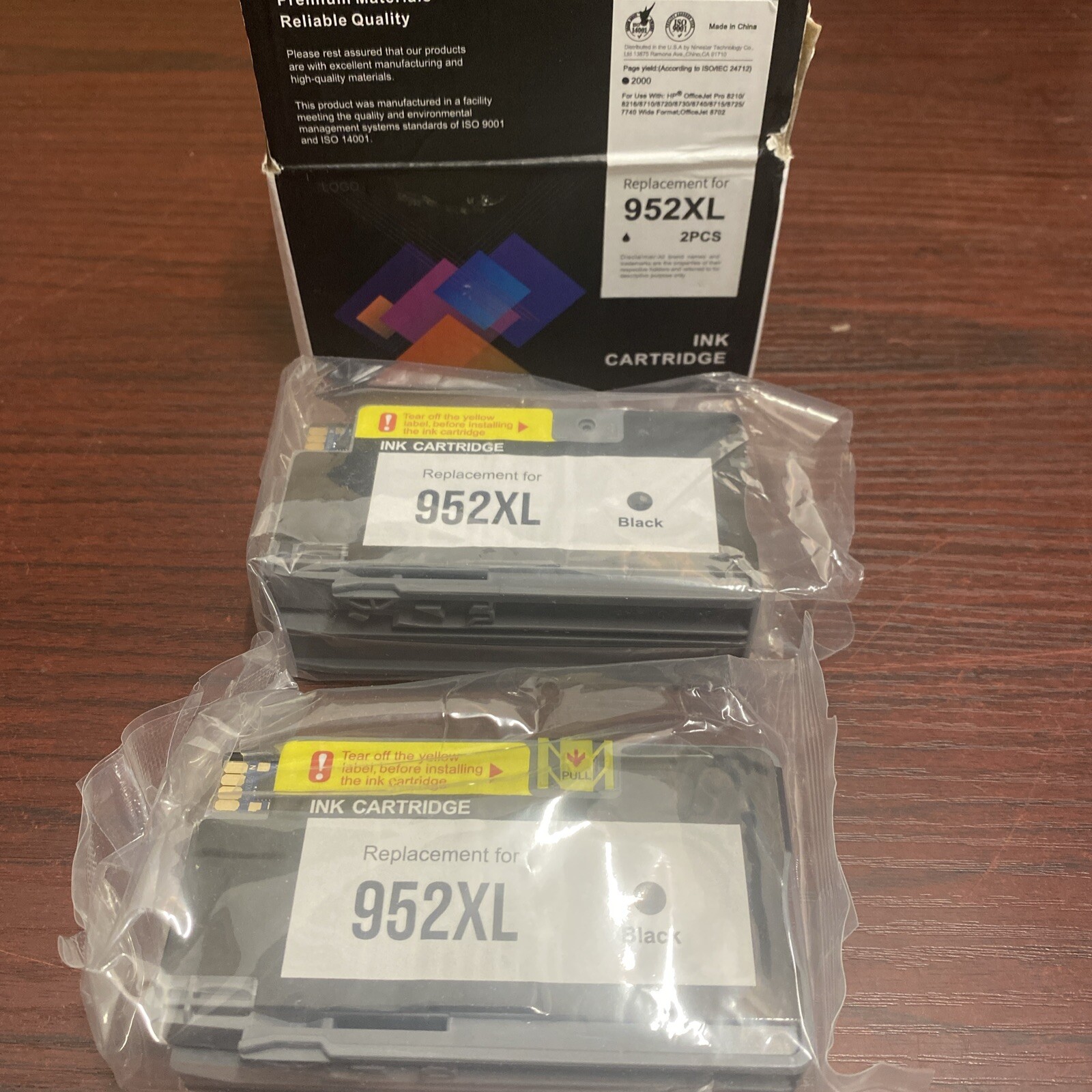 952XL Black Ink Cartridges X 2