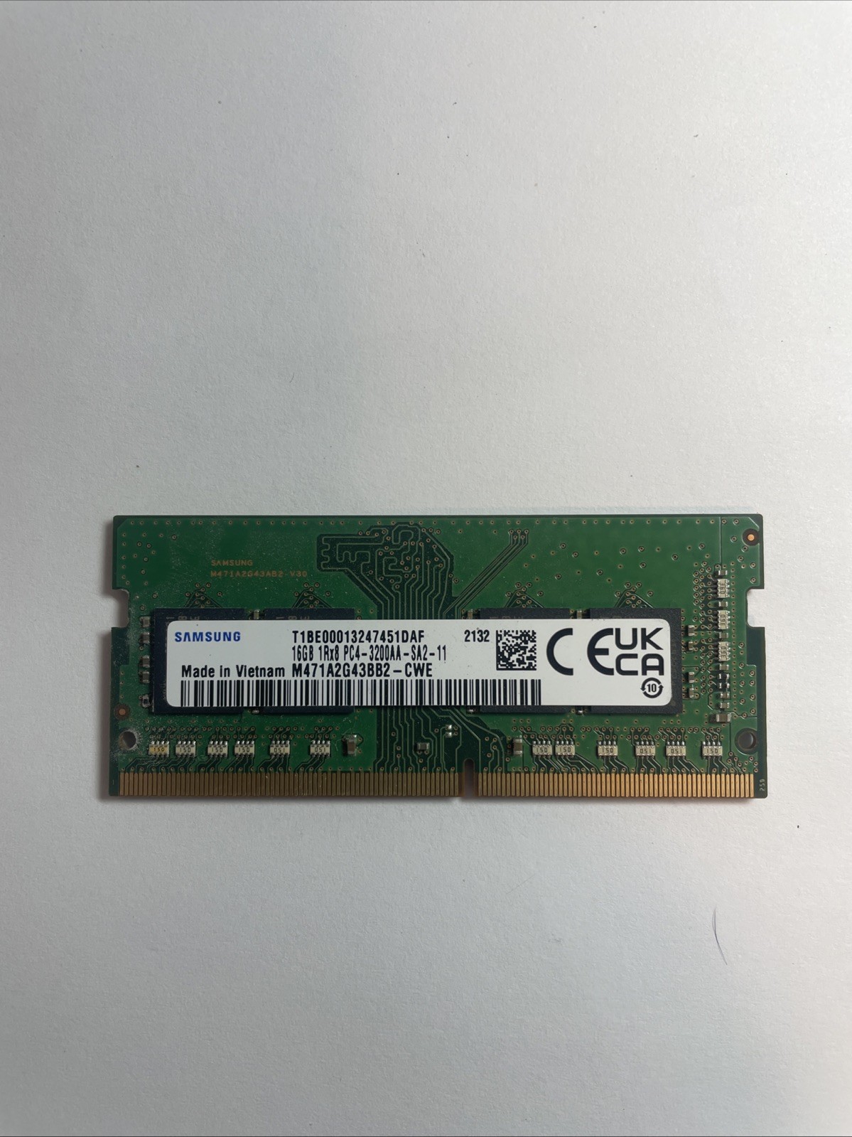 Samsung 16gb DDR4 3200AA Laptop RAM