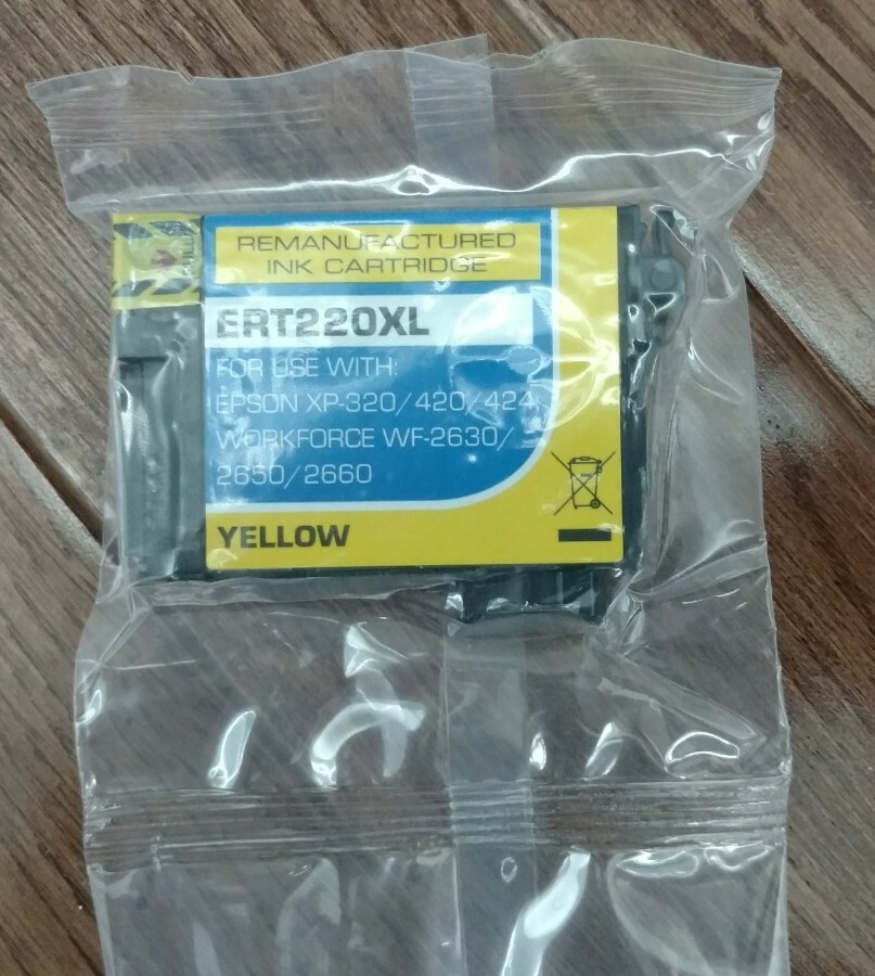 2 Pack Remanufactured Ink Cartridges For Epson WF-2630 WF-2650 WF-2660 YELLOW