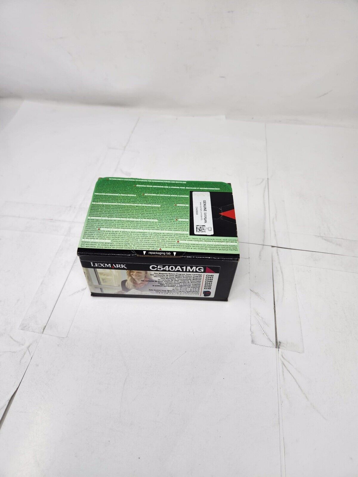 Genuine Lexmark  Magenta Return Program Toner Cartridge  C540A1MG New /