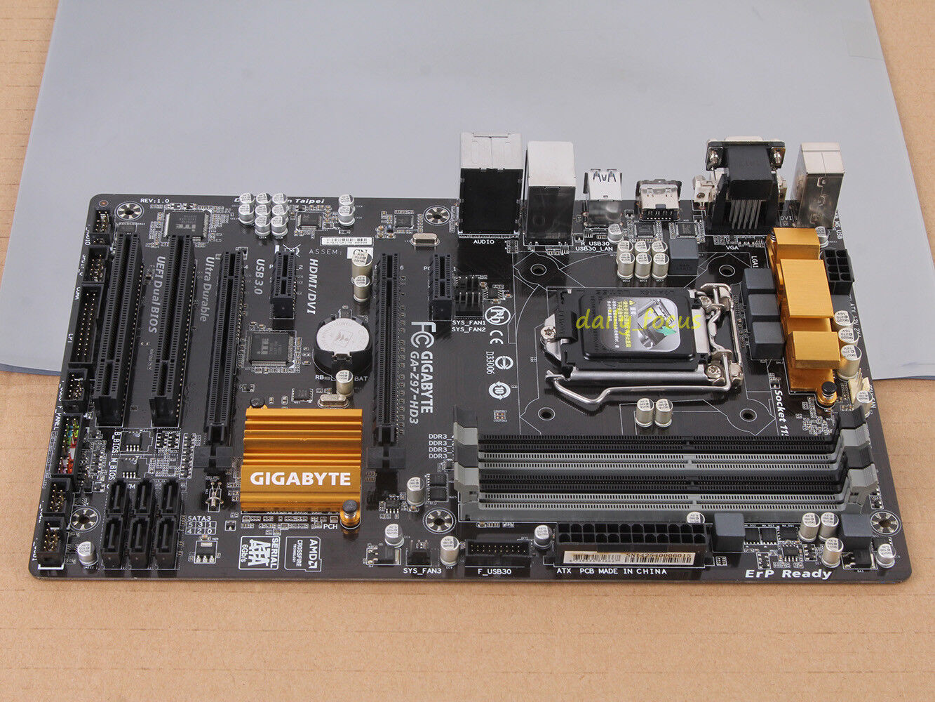 GIGABYTE GA-Z97-HD3 V1.0 Motherboard LGA 1150 DDR3 Intel Z97 Express