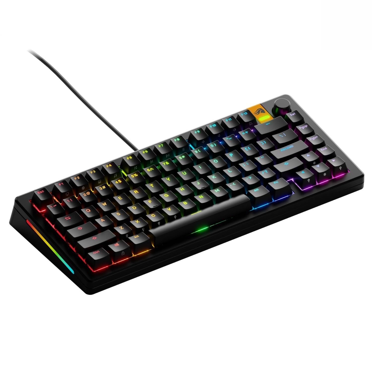 Glorious GMMK 3 HE 75% Wired Prebuilt Gaming Keyboard Linear Switch Black