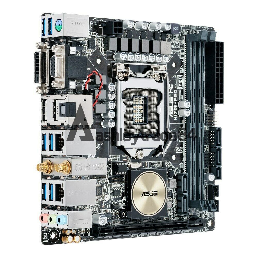 1PCS USED ASUS H170I-Pro Mini ITX Supports Bluetooth WIFI  Work