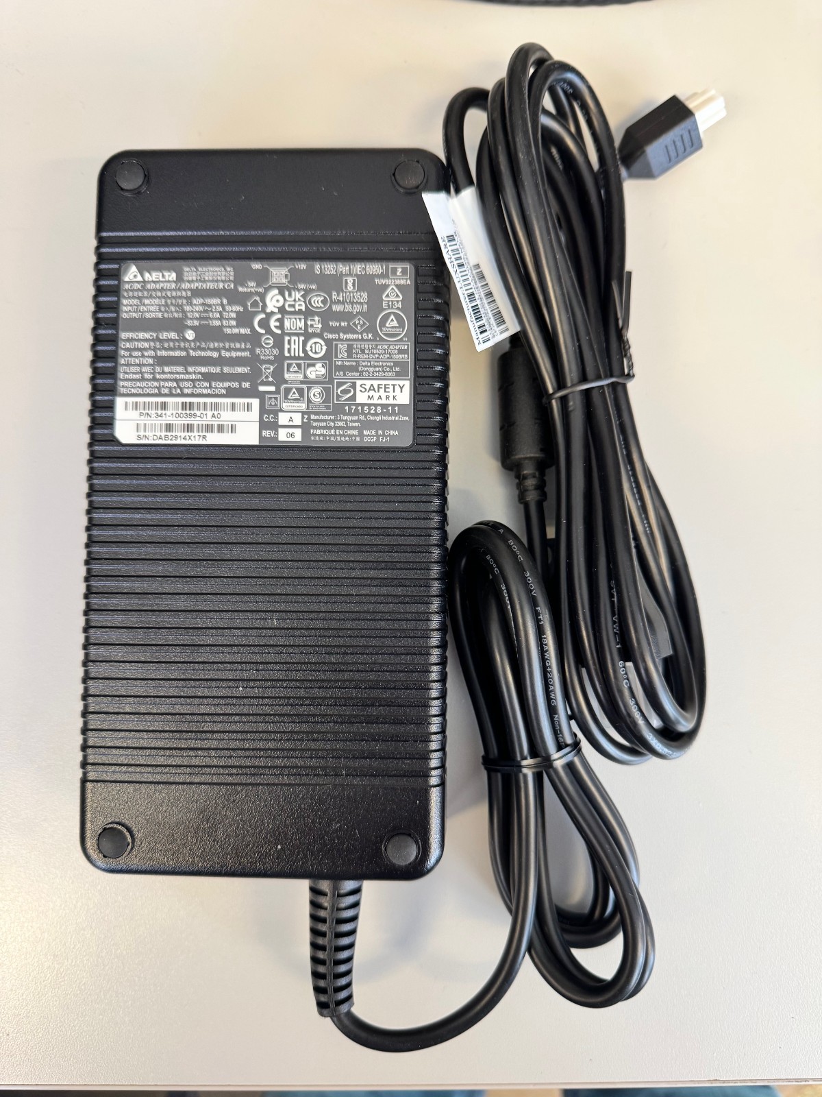 Cisco FPR-1010 OEM Power Supply Adapter Delta 115W/150W PoE Tested No Box