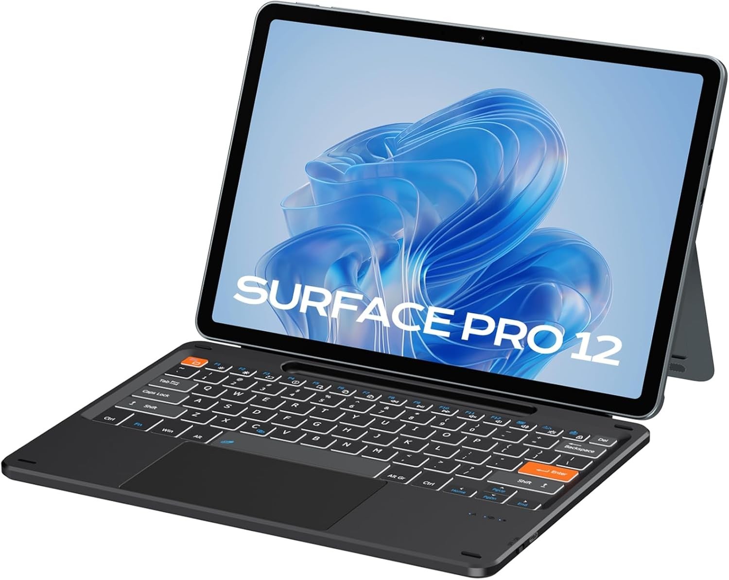 Surface Pro 12 12-inch 2025 Keyboard, Bluetooth Keyboard with Touch Pad & Pen...