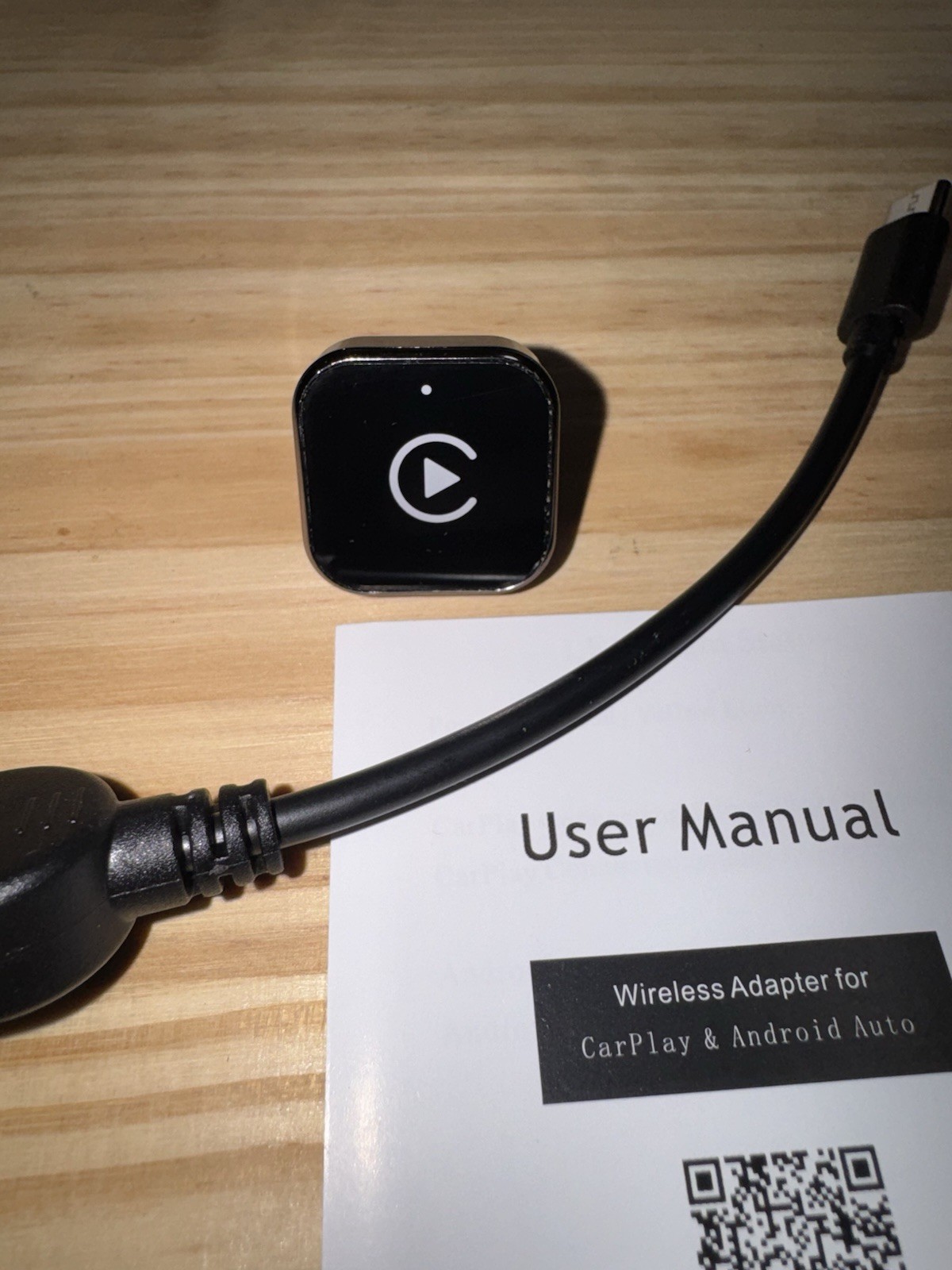iGENJUN Wireless CarPlay Adapter 2026 Upgrade Mini Design, USB/USB-C Plug & Play