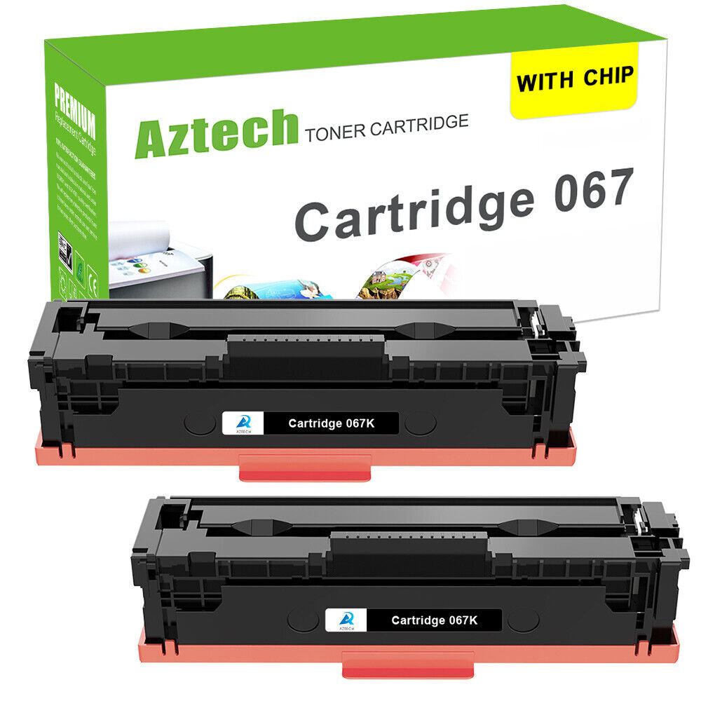 2PK Aztech Premium 067 Black Compatible for Canon LBP633Cdw, MF653Cdw Cartridge