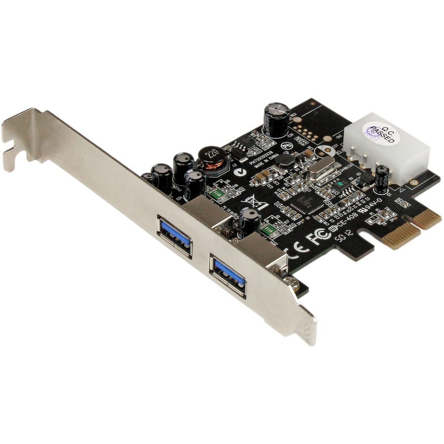 StarTech 2 Port PCI Express (PCIe) SuperSpeed USB 3.0 Card Adapter with UASP -