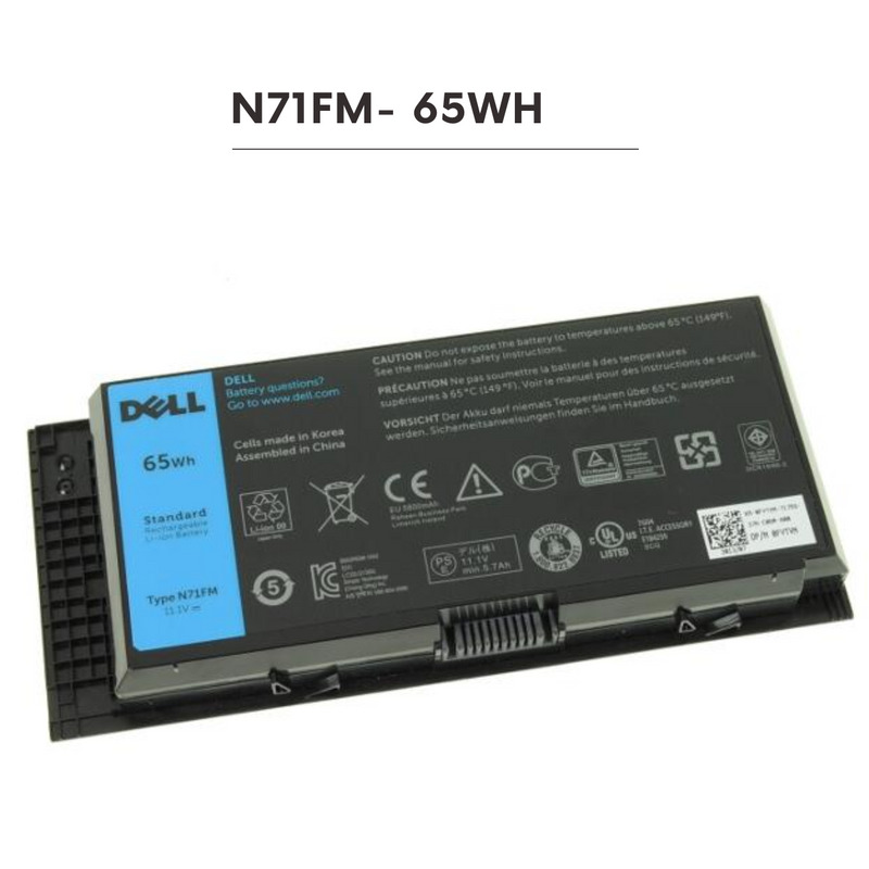 2024 Genuine Battery N71FM FV993 For Precision M4600 M4700 M4800 M6600 M6700 New