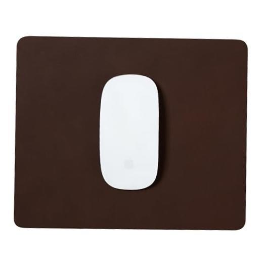 Full‑Grain Leather Mouse Pad – Premium Handmade Desk Accessory – Chocolate