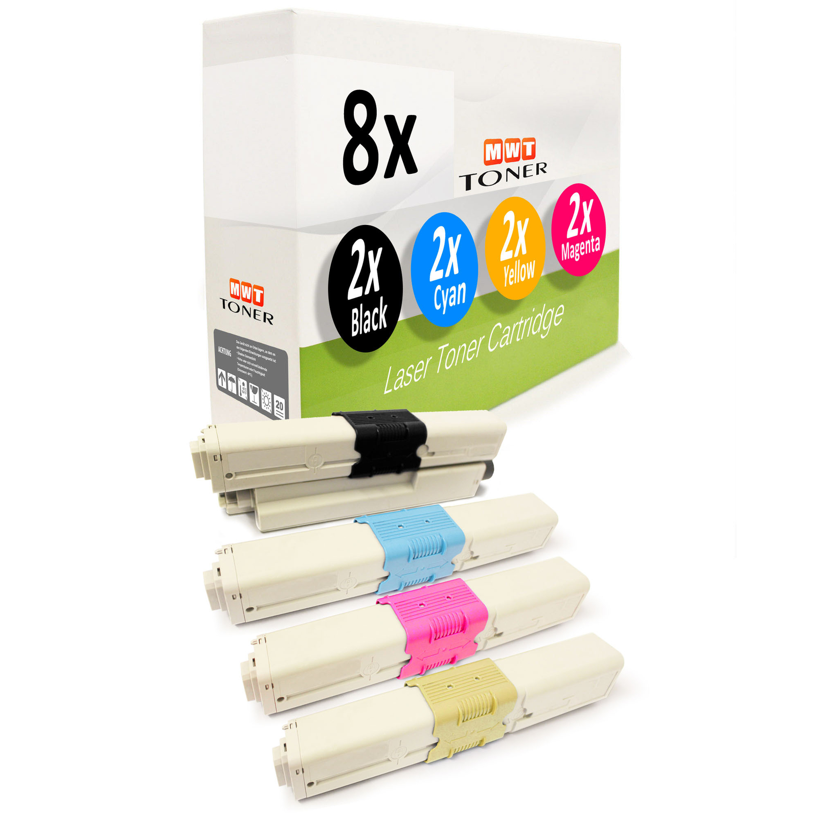 8x MWT Toner for OKI ES-5461-DN ES-3451-DN ES-5430-DN