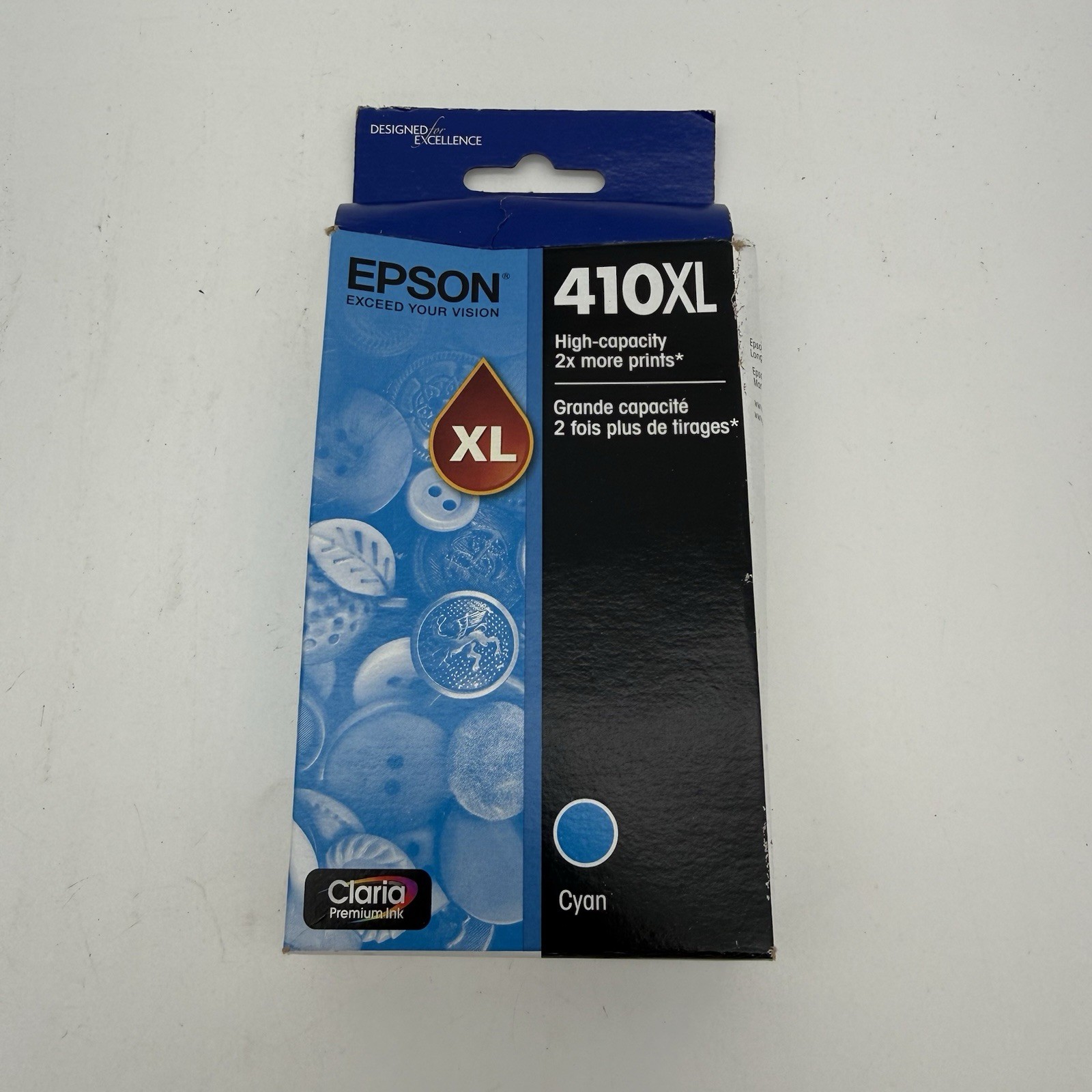 Epson 410XL Claria Premium High-Capacity Black Ink Cartridge T410XL120 Exp 08/21