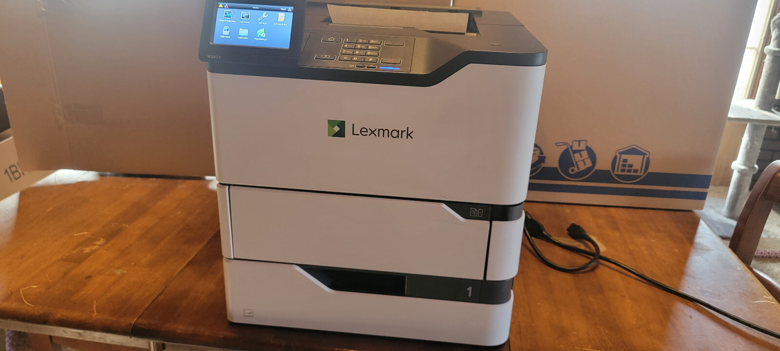 Lexmark Printer MS822de Slightly Used