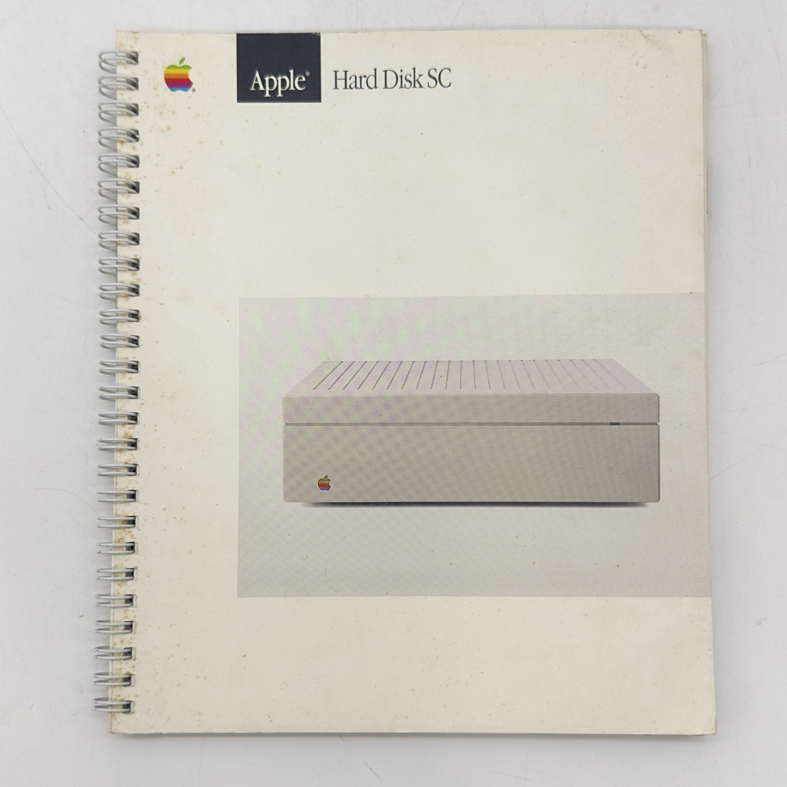 Apple Hard Disk SC Instruction Manual Book Vintage 1987 GUC Some Staining