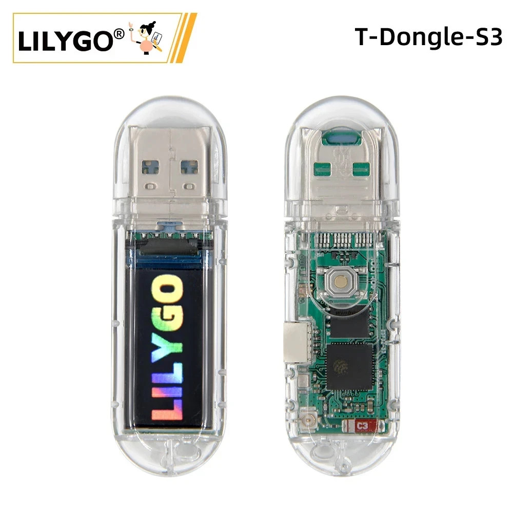 Lilygo T-Dongle-S3 ESP32-S3 Dev Board with 0.96 Inch ST7735 LCD Display and Scre