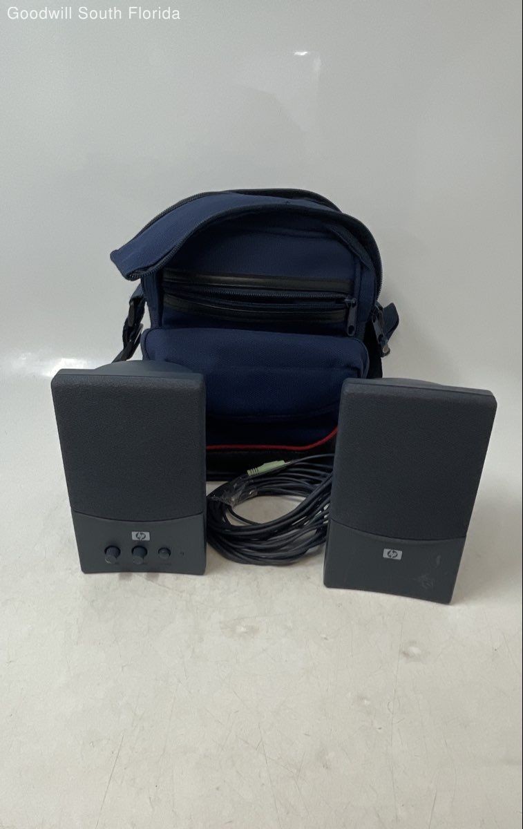 HP Gray 5069-6296 B USB Wired Pavilion Speaker System In Bag Untested