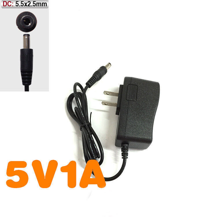 AC Converter DC 5V 1A Switch Power Supply Adapter US Plug Charger 5.5mm x 2.1mm