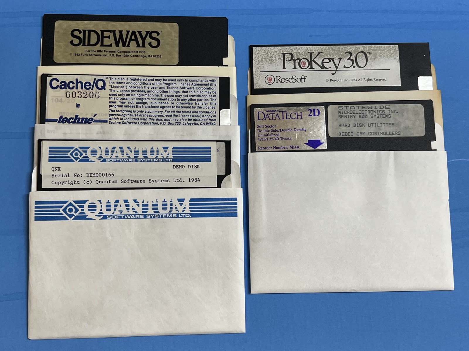 Sideways / Quantum / ProKey 3.0 5 Disk Lot PC Software