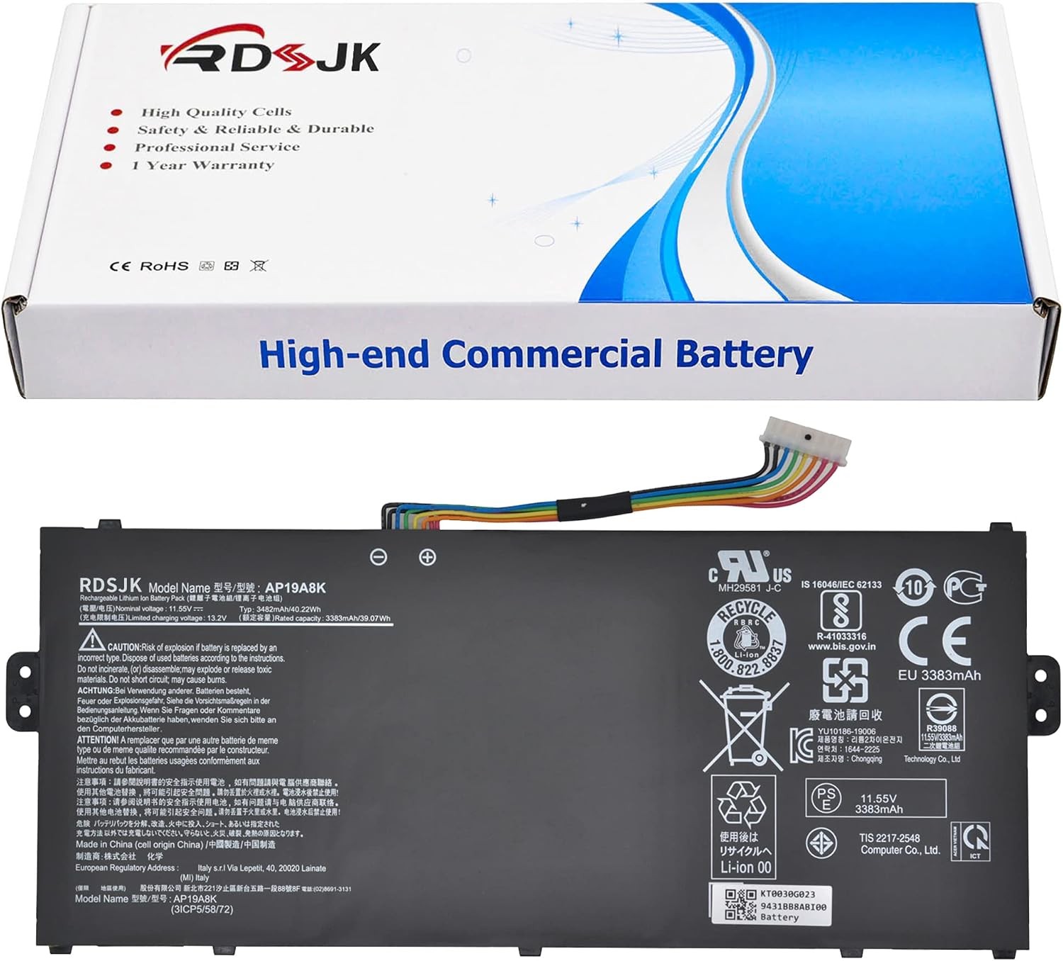 AP19A8K Laptop Battery for Acer Chromebook Spin 311 CP311 CP311 1H CP311 1H