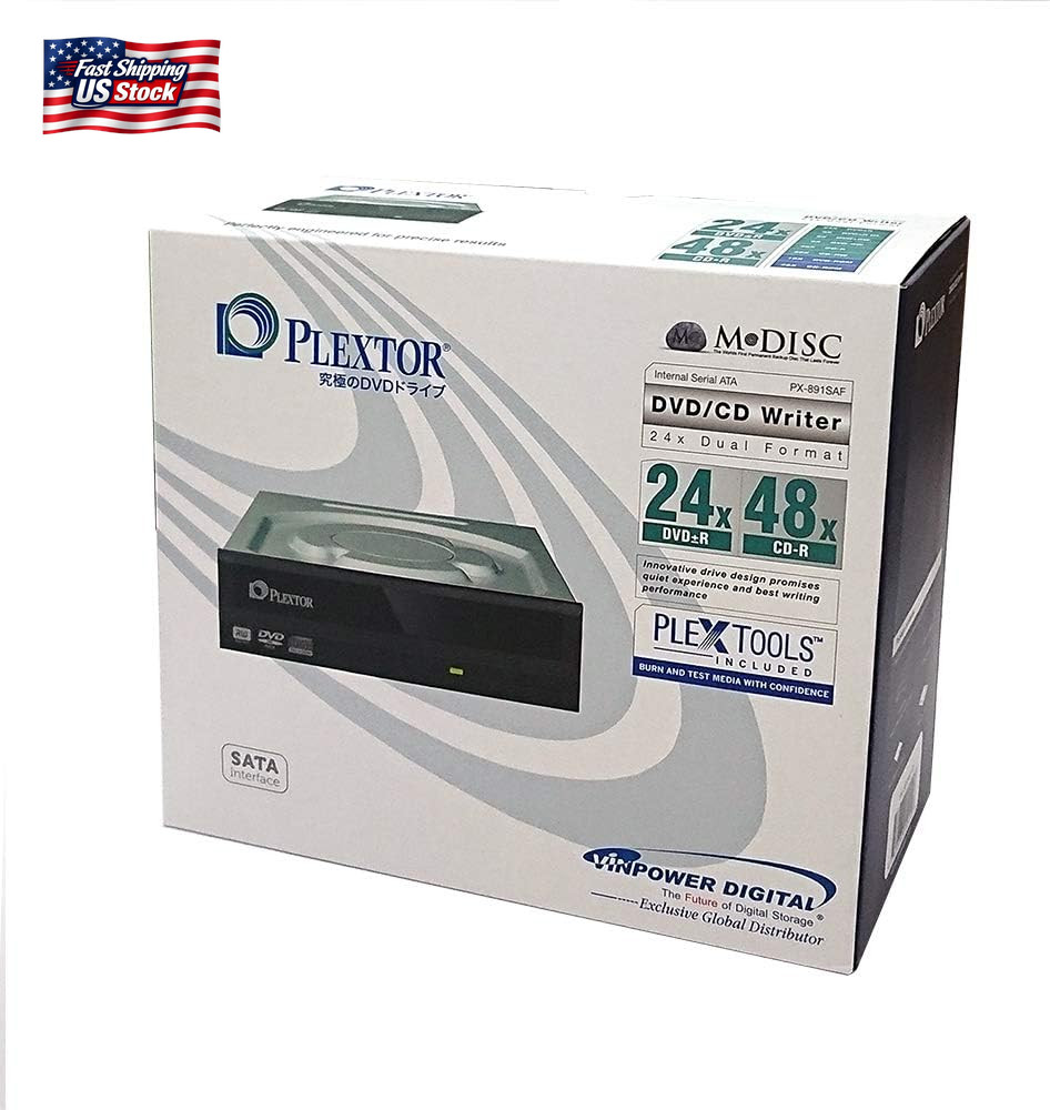 Digital Plextor Plexwriter PX-891SAF-R 24X SATA DVD +/- RW Dual Layer Burner Dri