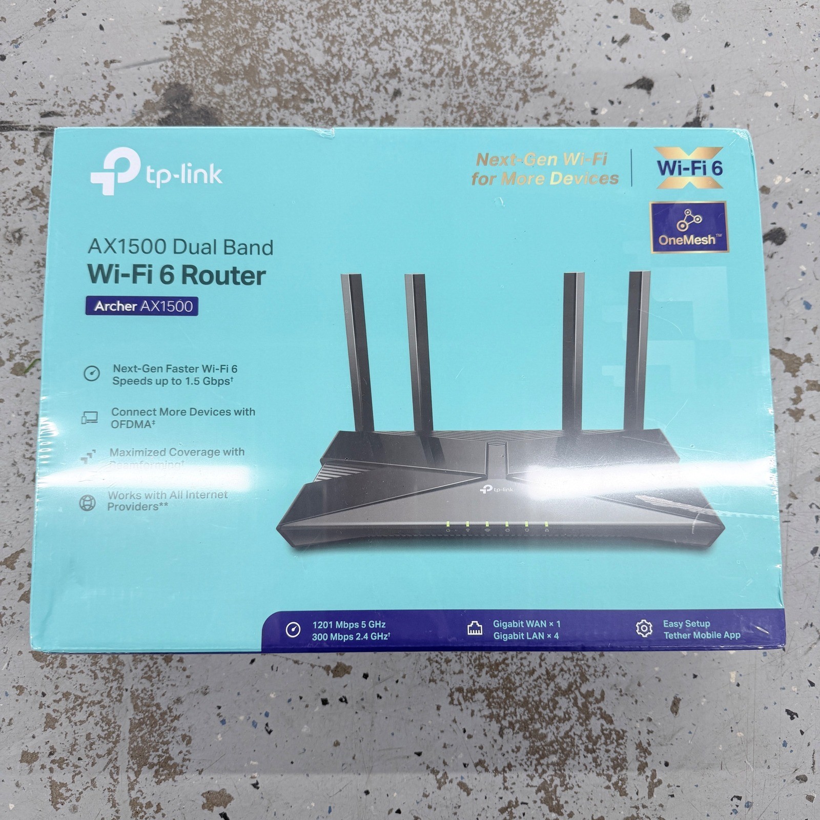 TP-Link Archer AX1500 Dual Band Wi-Fi 6 Router Next-Gen Gigabit Wireless Sealed