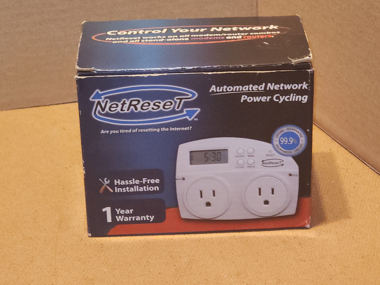 NetReset Digital Automatic Timer Outlet Router & Modem or Combo Faster Internet