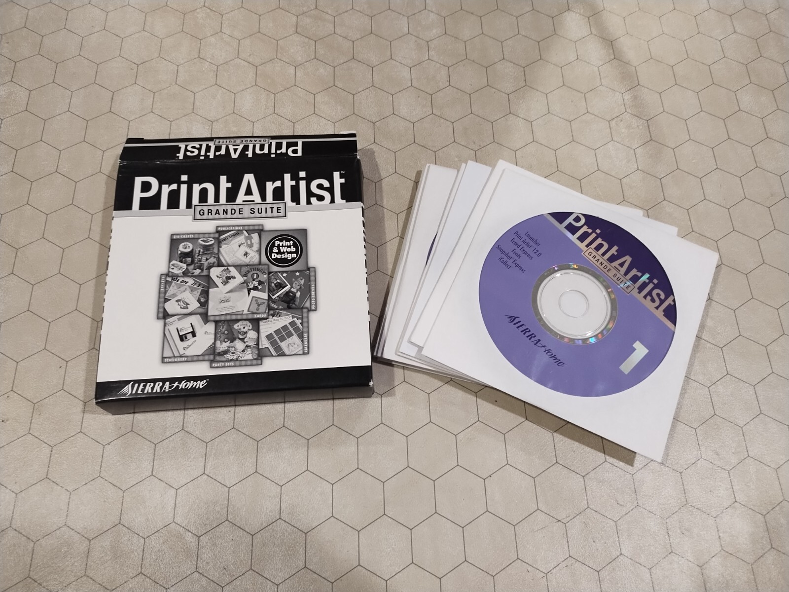 Print Artist Grande Suite, Sierra Home, 2000, 9 CD-ROMs, PC