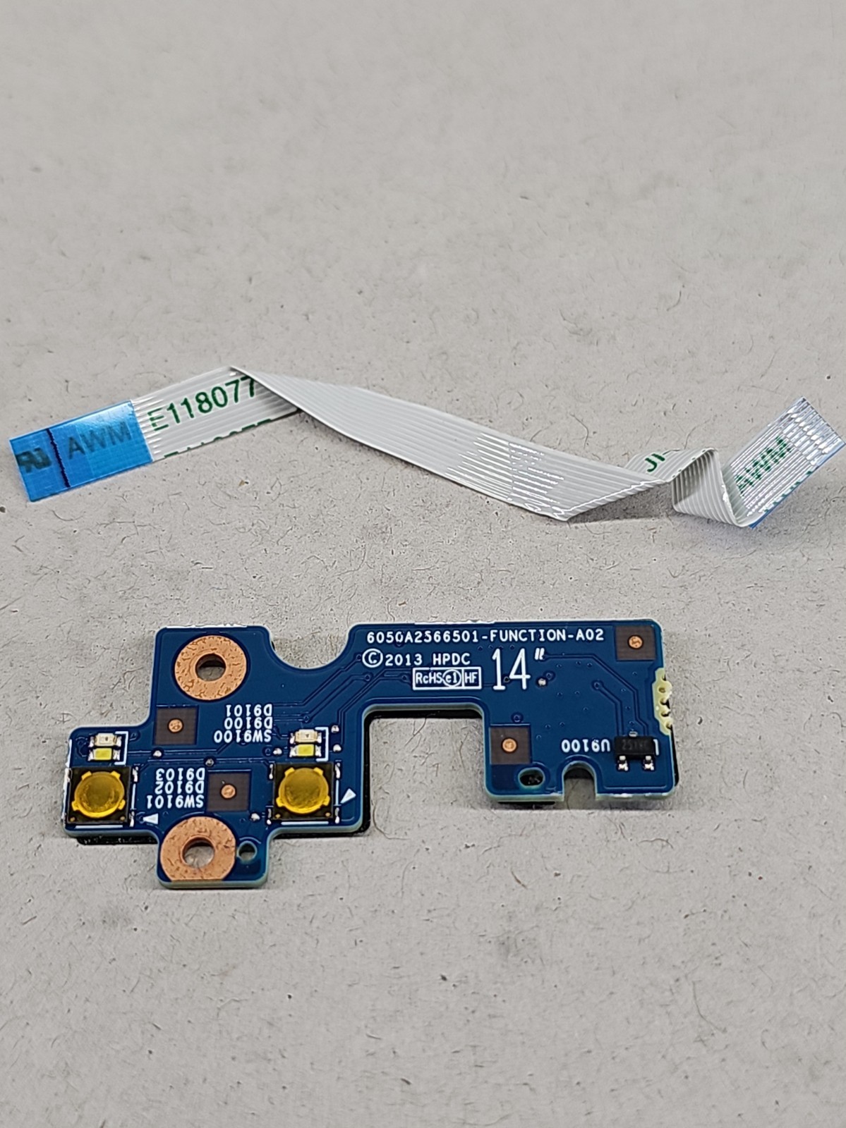 Genuine HP ProBook 640 G1 650 G1 Function Button Board 605QA2566501