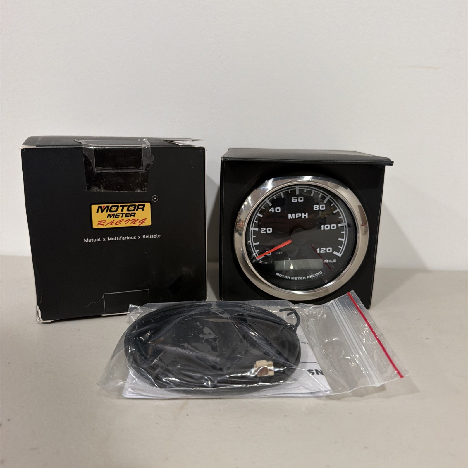 MOTOR METER RACING 85mm 3-3/8" W Pro GPS Speedometer